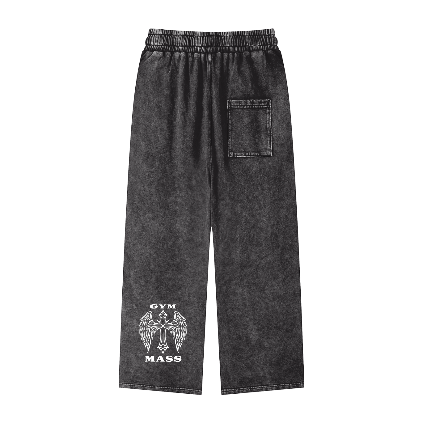 Snow Washed Straight Leg Pants