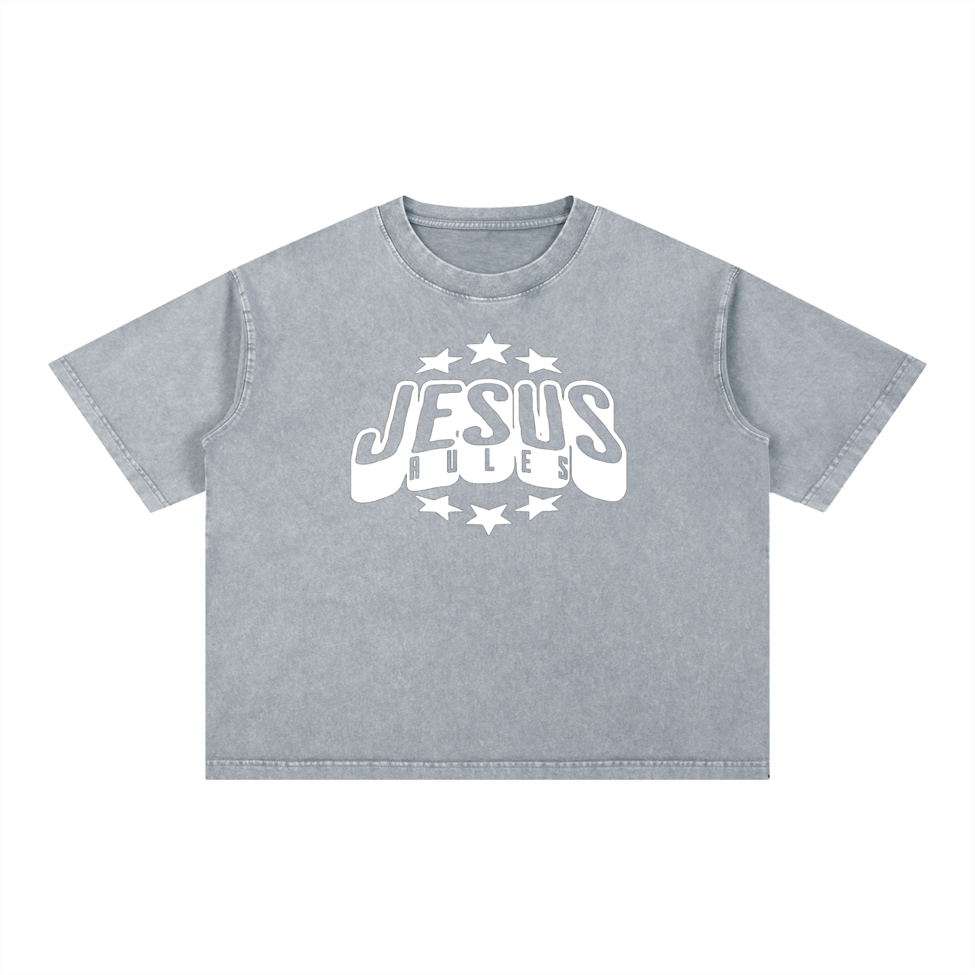 Mineral Wash Boxy Cotton T-Shirt