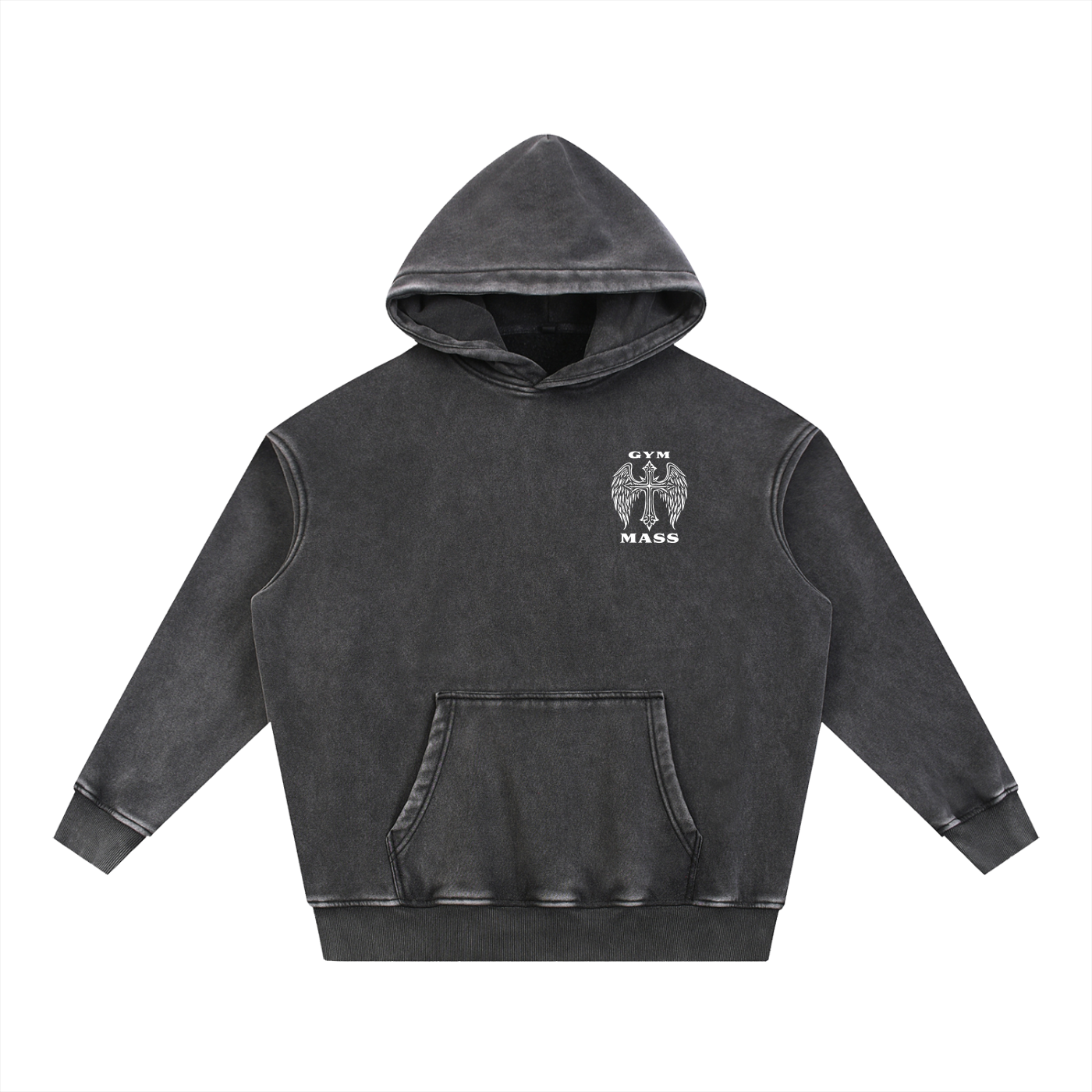 Snow Wash Fleece Oversize Hoodie