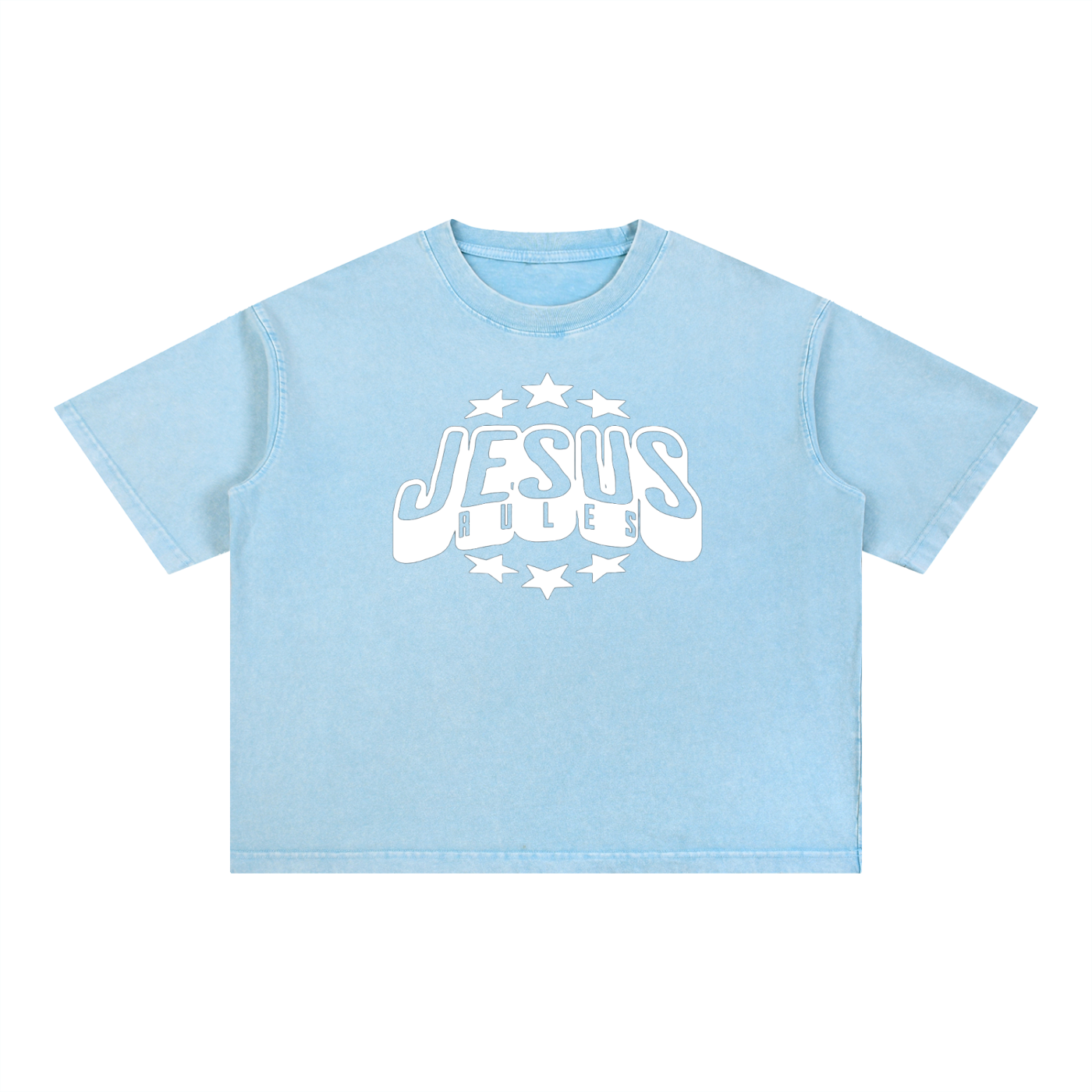 Mineral Wash Boxy Cotton T-Shirt