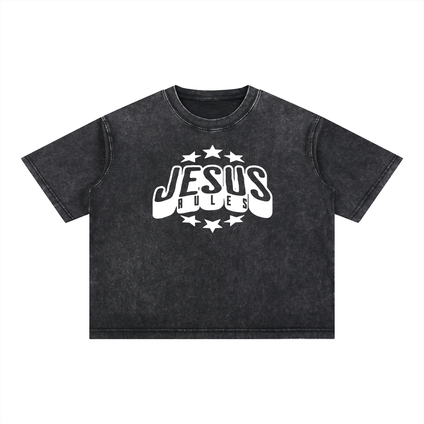 Mineral Wash Boxy Cotton T-Shirt