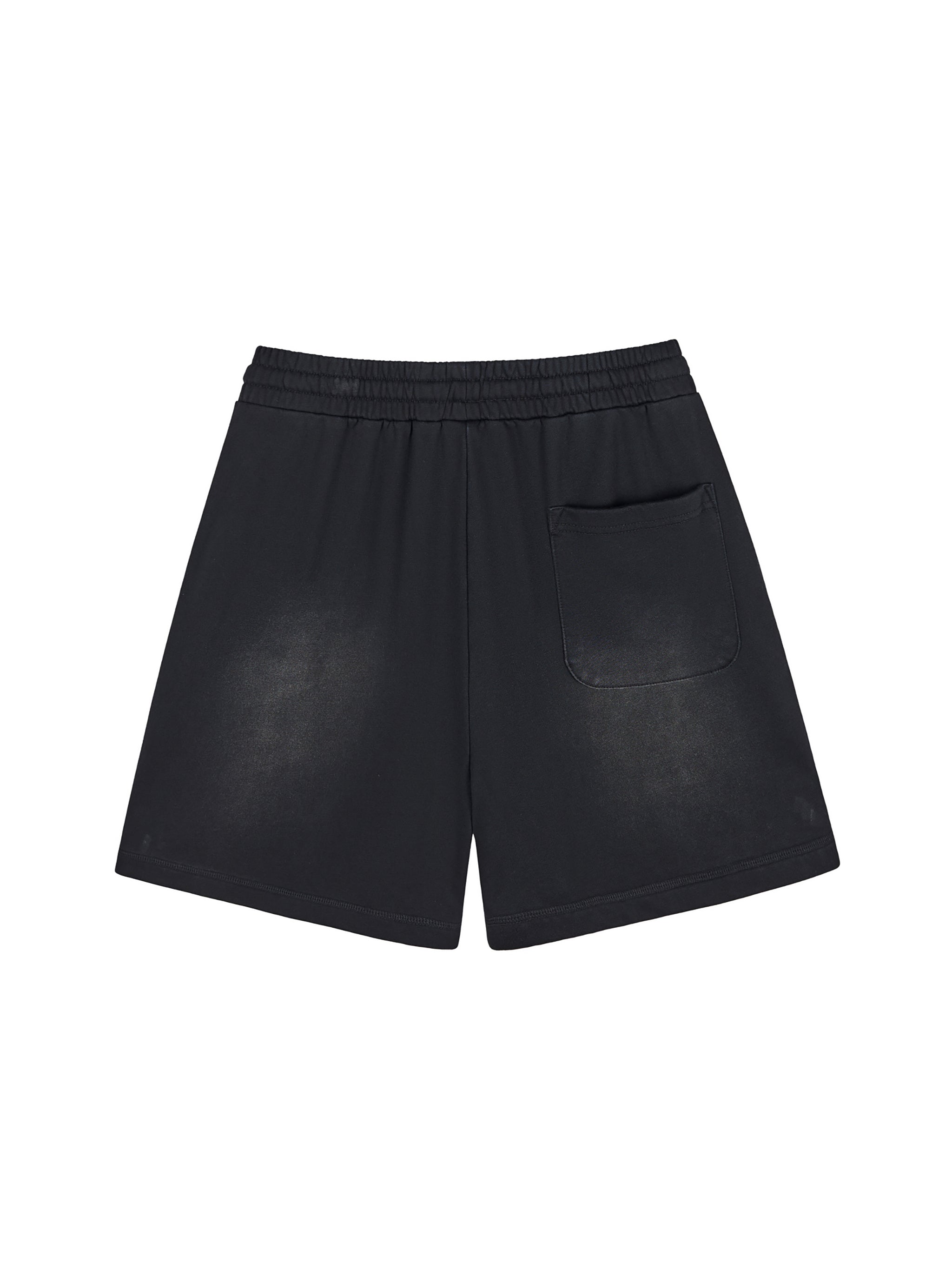Sun Fade Raw Edge Cotton Shorts
