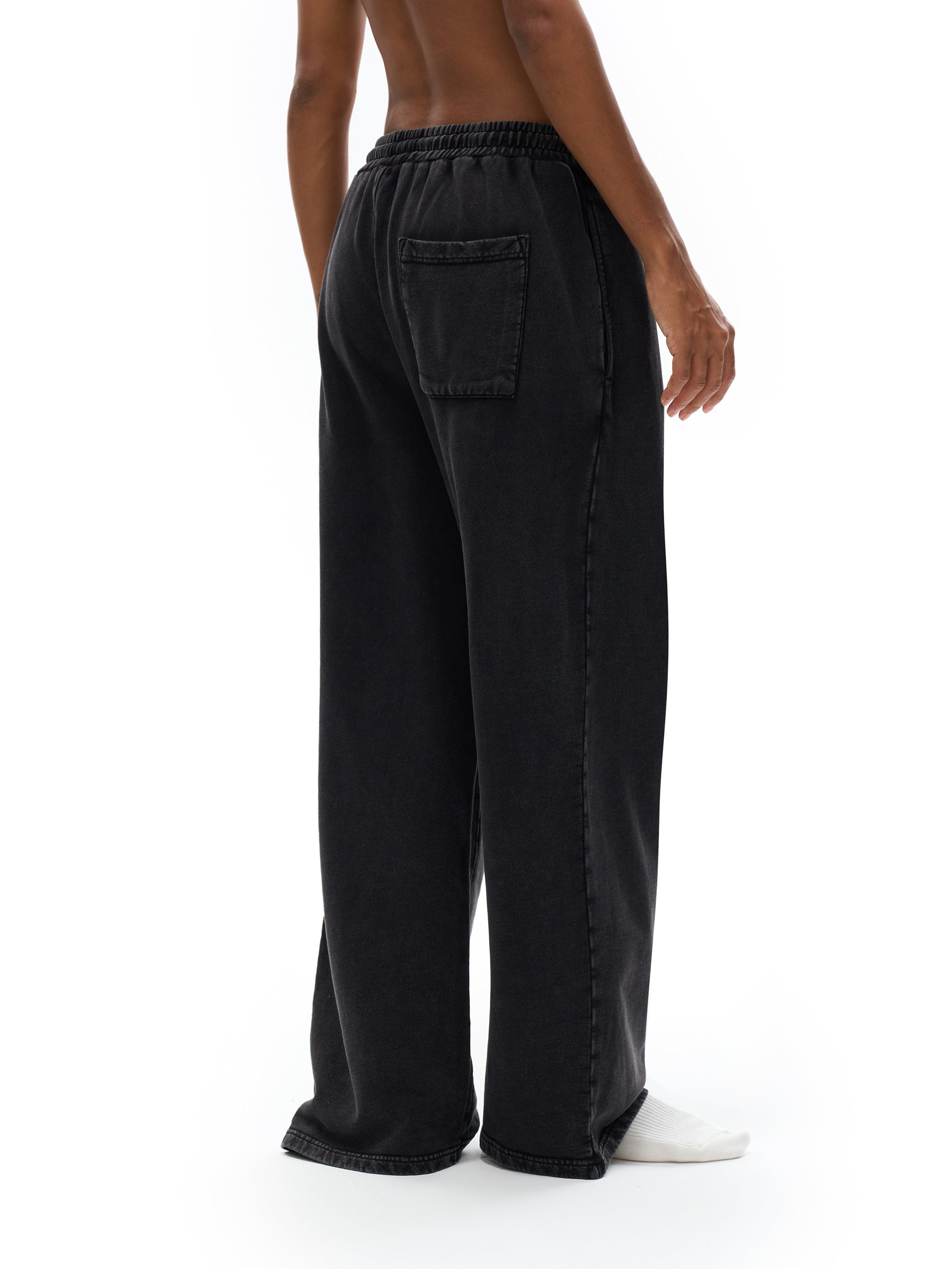 Snow Washed Straight Leg Pants